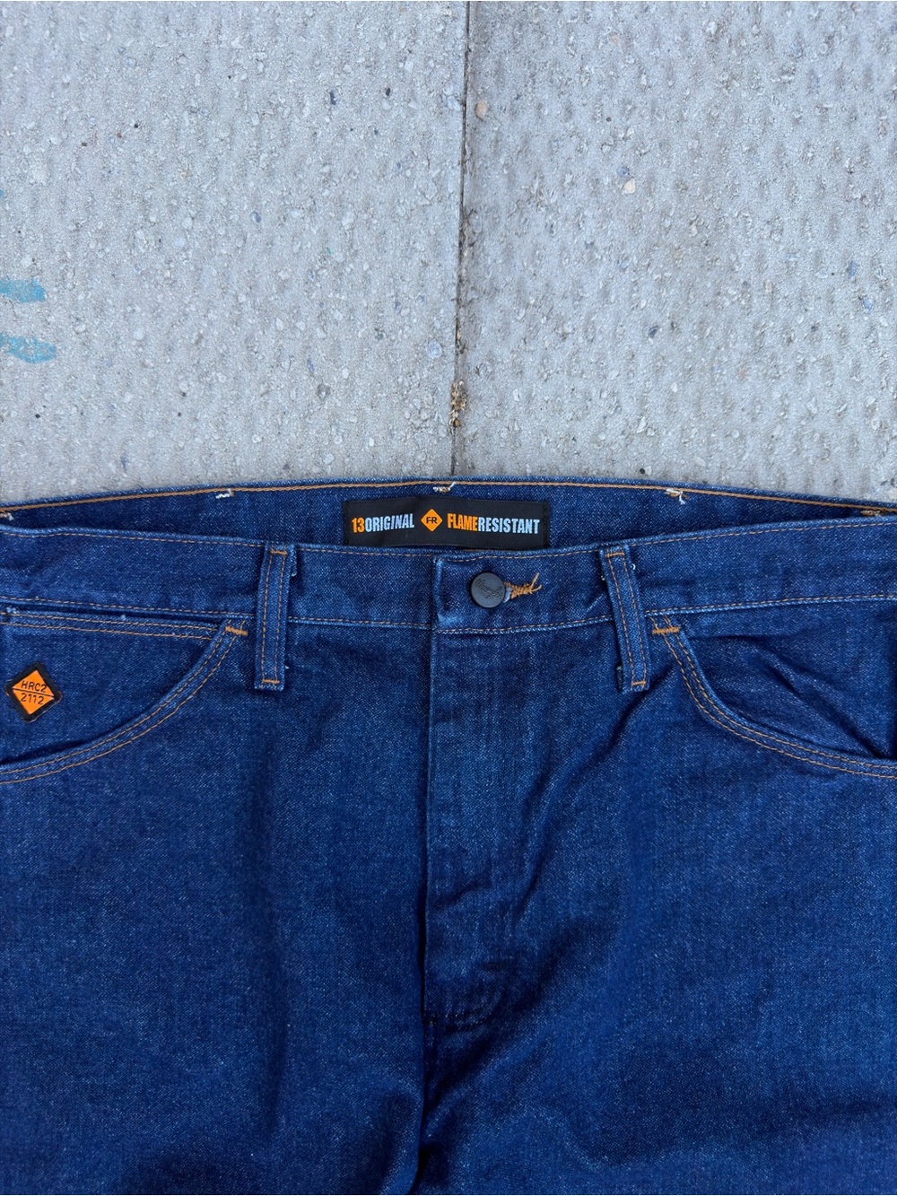 Wrangler Men's Dark Blue Relaxed Fit Jeans